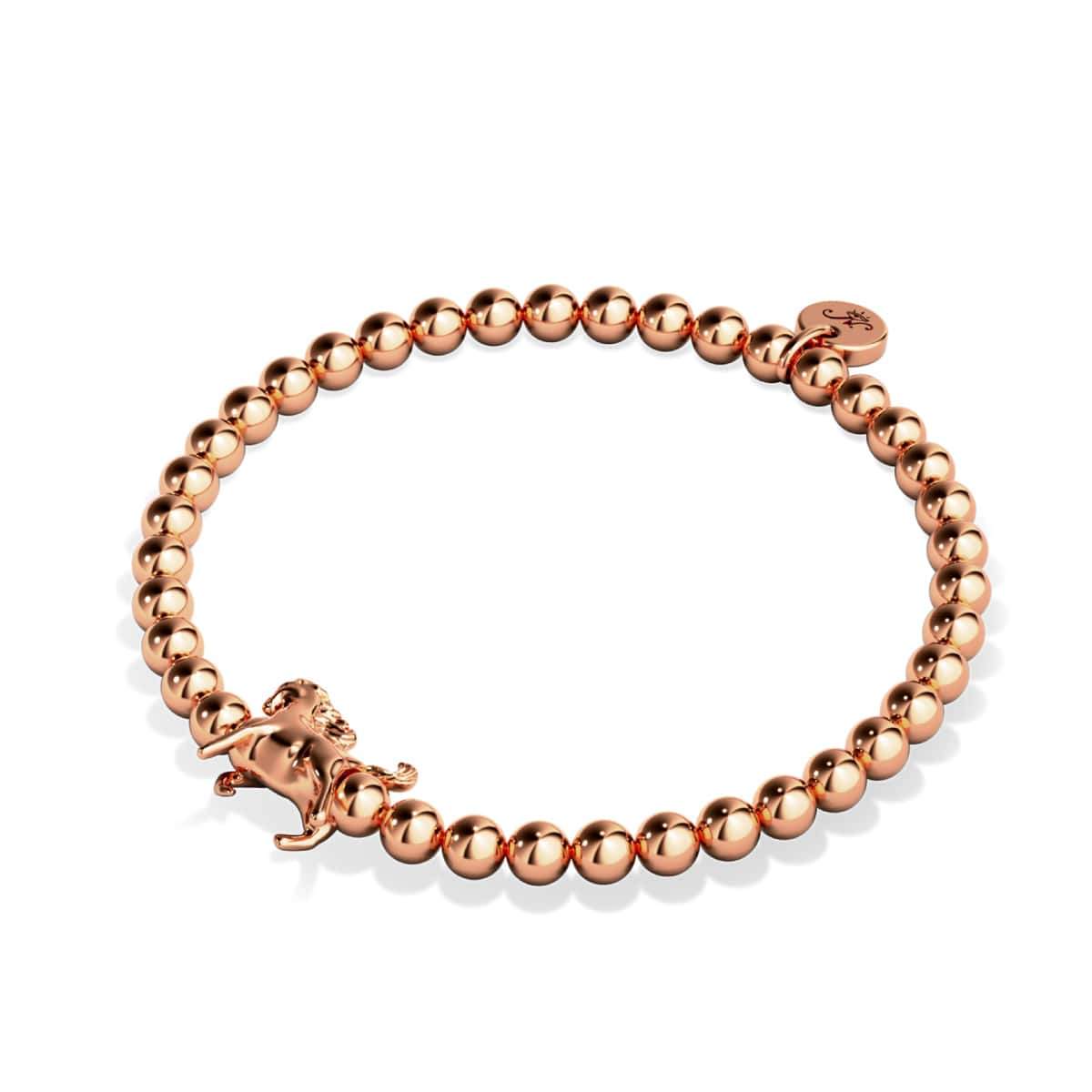 Reitsport | 18 Karat Roségold | Armband mit Pferdeanhänger